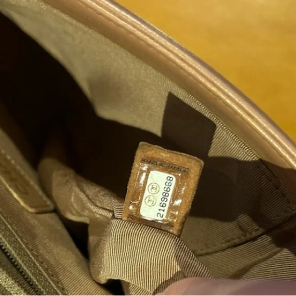 Authentic Chanel Caviar Boy Medium 21K Caramel Bag GHW
